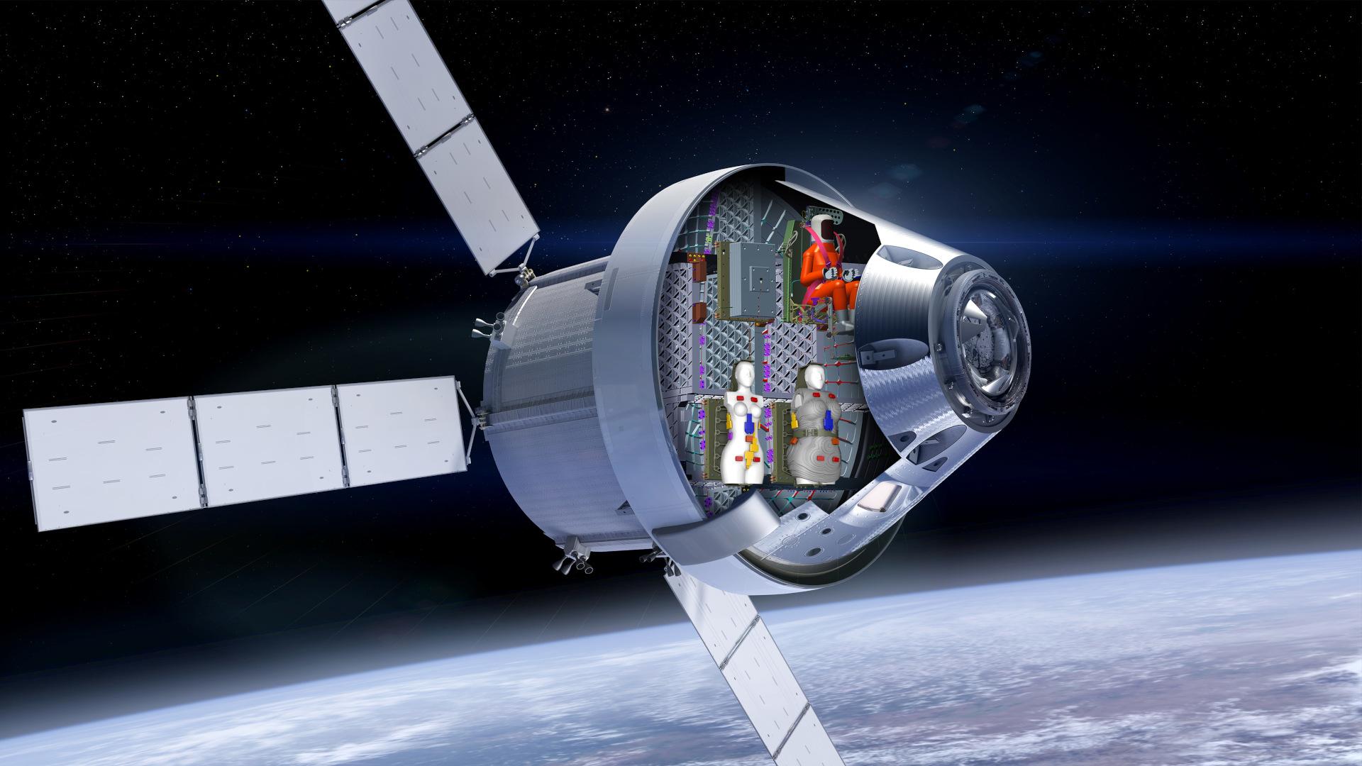 Orion Artemis I Crew | Quell: NASA, Lookheed Martin, DLR