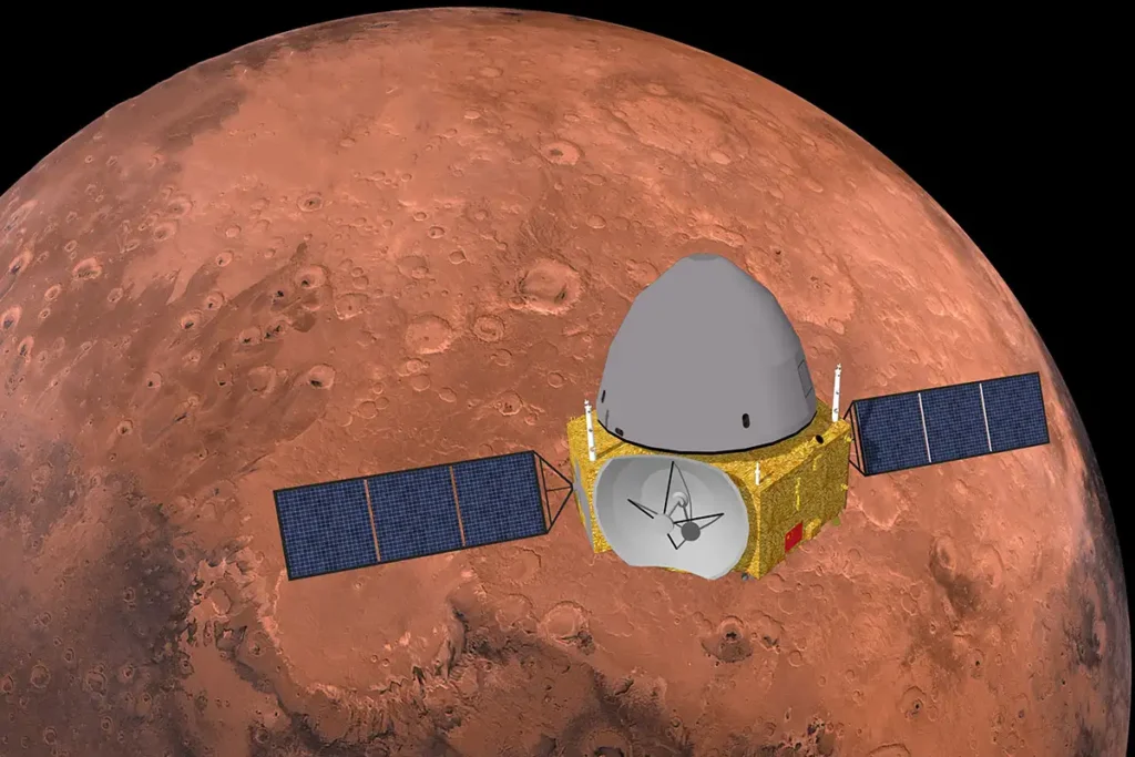 Tianwen-1 umkreist den Mars | Quelle: CNSA